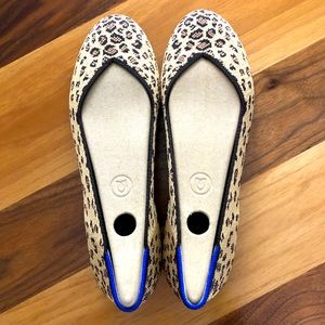 Rothy’s the Flat Cheetah Size 8 Brand New